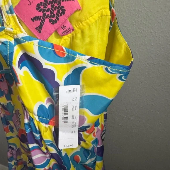 NWT J. Crew Colorful Taffeta Maxi Dress Sz 16 - Picture 6 of 10